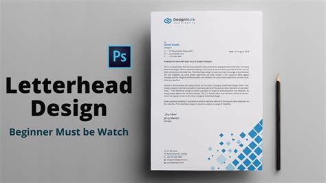 Letterhead Design In Photoshop Tutorial How To Design A Letterhead