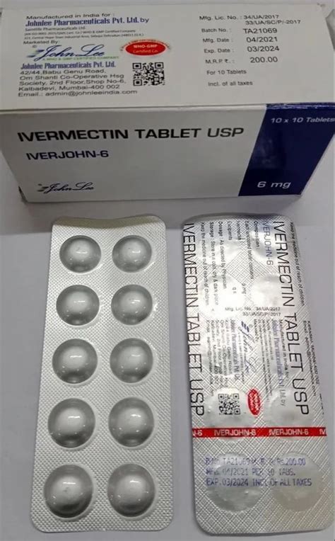 Iverjohn Ivermectin 6 Mg Tablet At Rs 200 Strip Of 10 Tablets In Nagpur