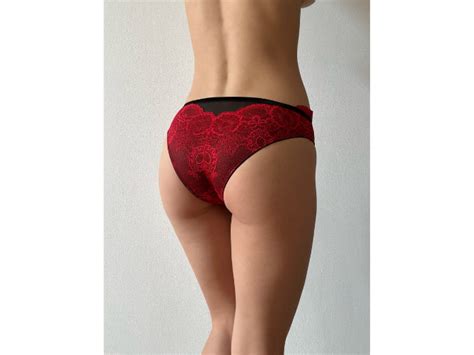 Бикина черно и червено Дамско и мъжко бельо Perfect Lingerie
