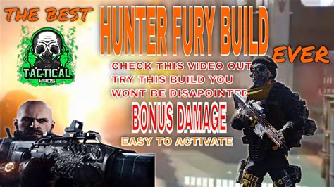 Division Best Pve Builds Scorpio Exotic Buckshot Hunter Fury Armor