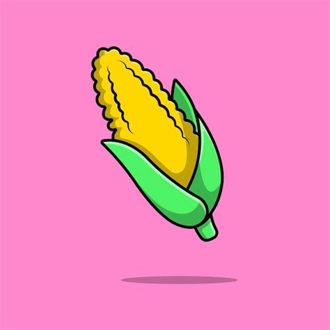 Premium Vector Corn Vegetable Cartoon Vector Icon Illustration