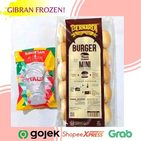 Jual Frozen Food Paket Roti Burger Bernardi Horeca Mini Burger Bun Agen