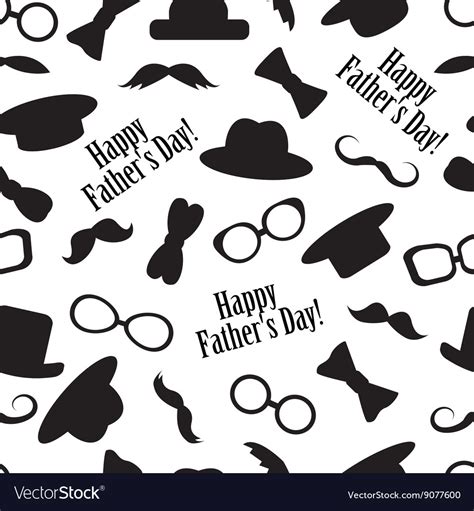 Seamless Pattern For Father Day Royalty Free Vector Image