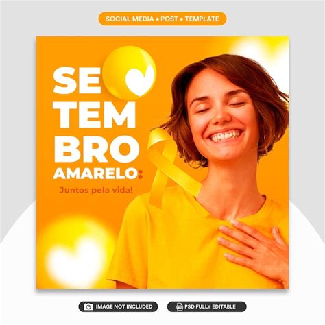 Premium Psd Free Psd Social Media Feed Yellow September Campaign