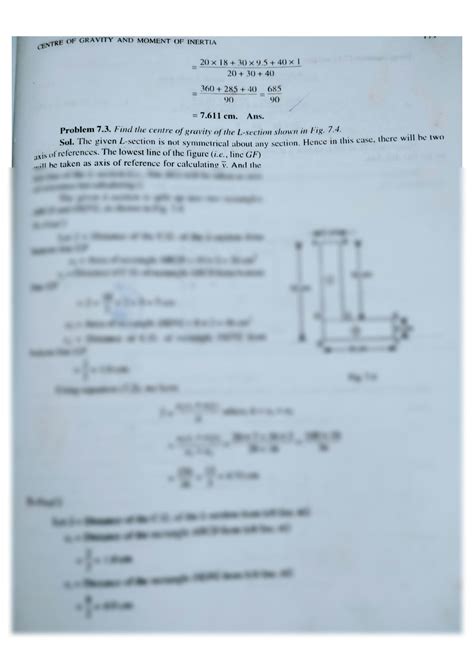 Solution Centre Of Gravity And Moment Of Inertia Of I And T Section