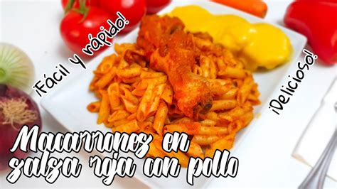 Macarrones En Salsa Roja Con Pollo Con Papa A La Huancaina Youtube