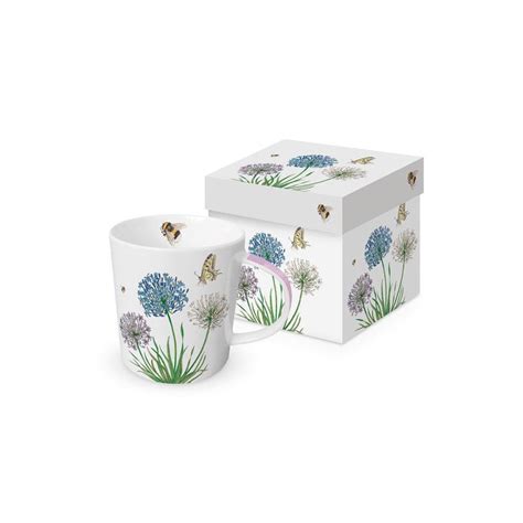 DUŻY KUBEK PORCELANOWY Agapanthus w PUDEŁKU Sklep Przestrzen pl