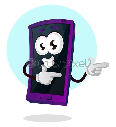 Mobile emoji thumbs up dancing illustration vector on white background ...