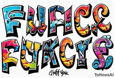 Graffiti Font Fuck You Tattoo Idea TattoosAI