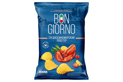 Чипсы «Bon Giorno» Средиземноморский лобстер, 80 г – купить по приятной ...