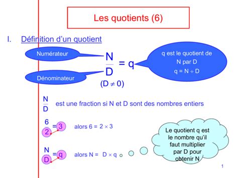 Révisions Sur Les Quotients 3