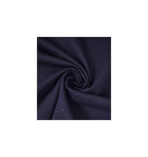 Tissu Jersey Milano Lurex Bleu Marine Au Fil De L Ontine