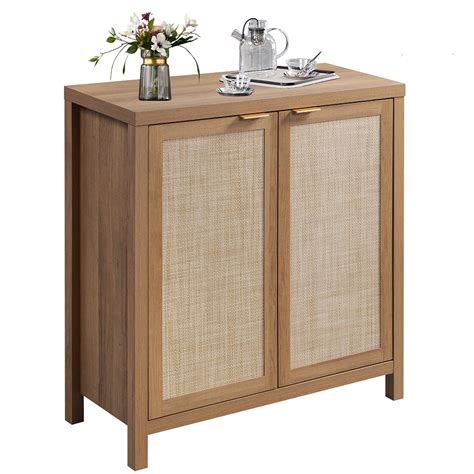 Omni House Rattan Sideboard Buffet Cabinet Kitchen Cabinets With Rattan