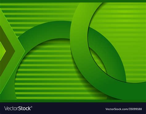 Green Vector 3d Background