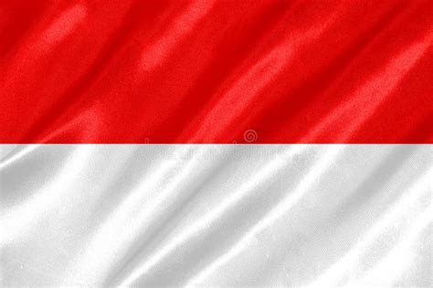 Icono Plano Redondo Del Vector De La Bandera De Indonesia Stock De