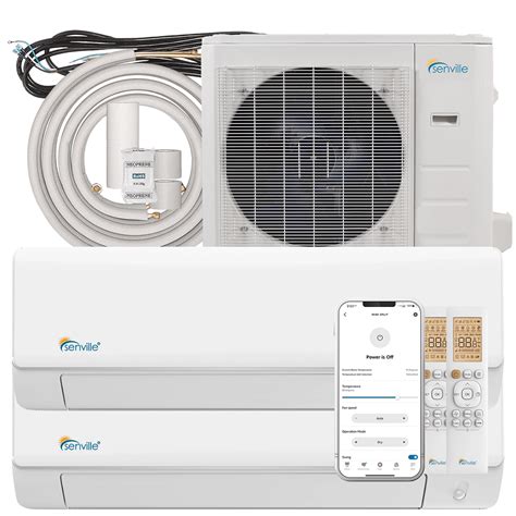 Senville Aura 18000 Btu Dual Zone Mini Split W Heat Pump And Wi Fi