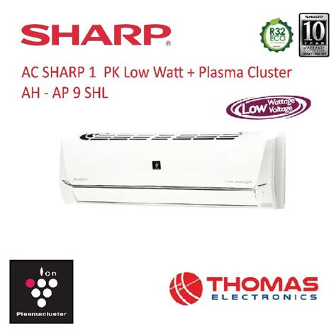 Jual Ac Sharp Pk Low Watt Plasma Cluster Ah Ap Shl Shopee