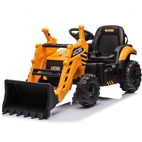 Hikiddo Excavatrice et bulldozer homologuée JCB 24V pour enfants