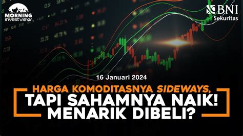 Morning Investview HARGA KOMODITAS SIDEWAYS TAPI SAHAMNYA NAIK