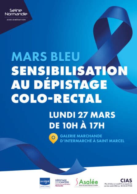 Mars bleu le mois de sensibilisation au dépistage du cancer