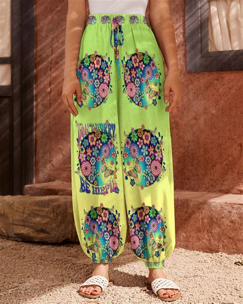 Dont Worry Be Hippie Butterfly Flowers All Over Print Tlnt2807231