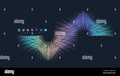 Quantum Computer Technology Concept Sphere Explosion Background Deep Learning Artificial