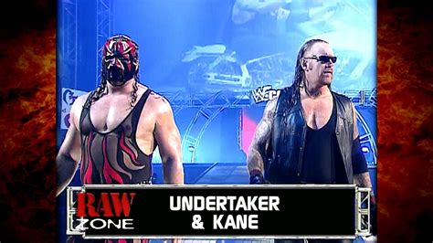 The Undertaker Kane Vs Test Booker T Kane Performs A Rare