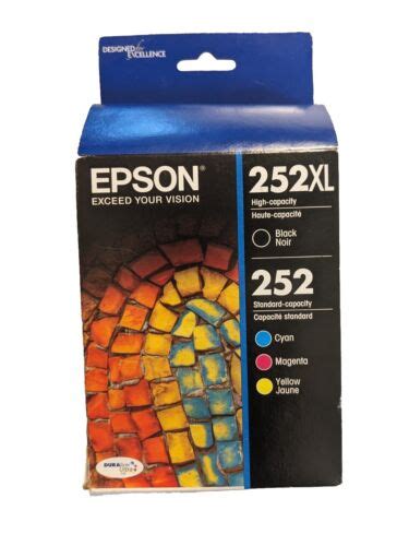 Epson 252xl252 Blacktri Color Ink Cartridge 4 Pack 2018 Genuine Original Oem Ebay