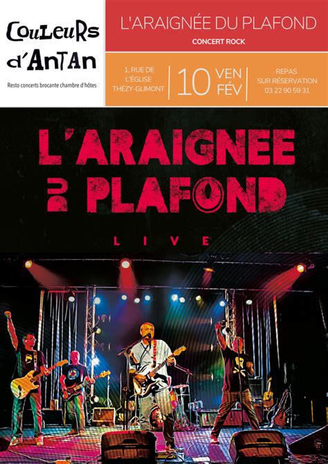 Concert Rock L Araign E Du Plafond Couleurs D Antan