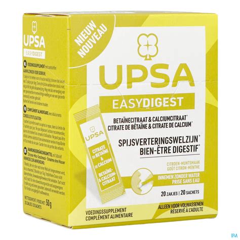 Upsa Easydigest Sach 20 Flore intestinale métabolisme digestion