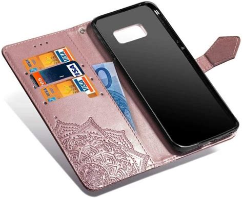 Чехол Vintage для Samsung Galaxy S8 Plus / G955 книжка с узором розовое ...