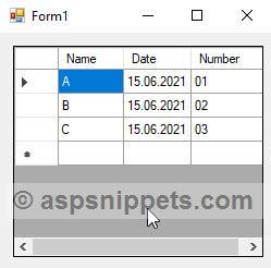 Split Windows Form Datagridview Cell Value Using C And Vbnet 57420