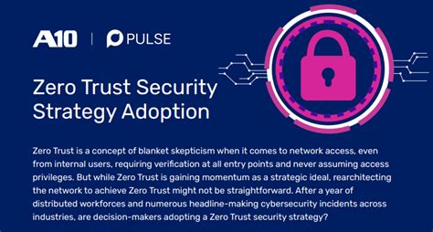 A Closer Look At Zero Trust Cybersecurity Strategy Adoption Security