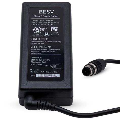 Besv 36V Electric Bicycle Battery Charger