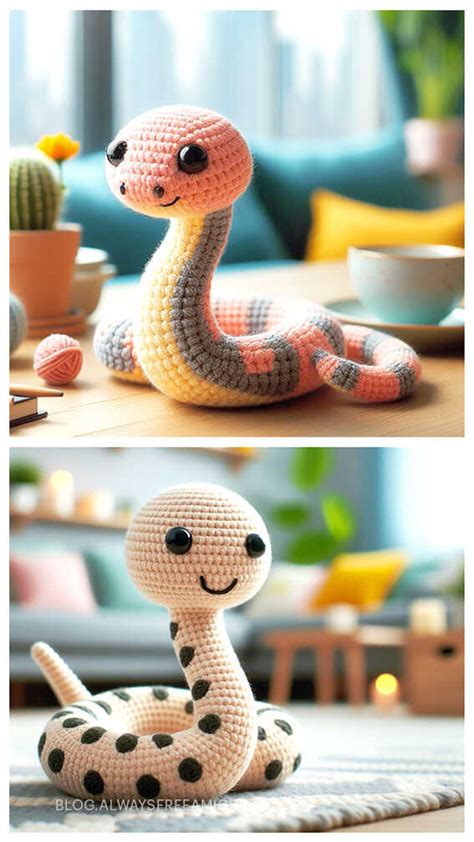 Amigurumi Snake Free Crochet Pattern Amigurumi