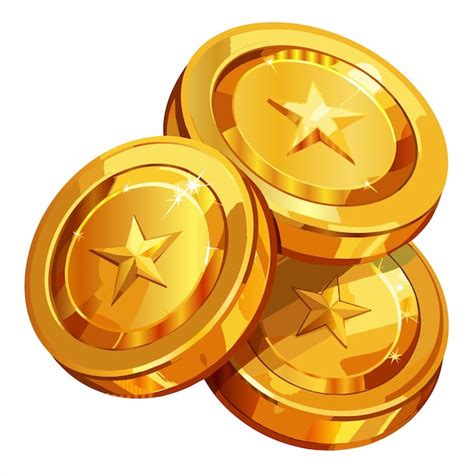 Premium Vector | Five gold coins with stars on them that say star