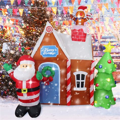 Buy Asteroutdoor 7ft Christmas Inflatable Decorations Gingerbread House