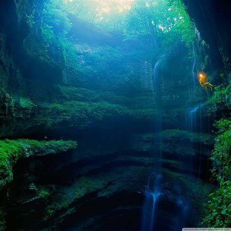 Waterfalls wallpaper, cave, water, exploring HD wallpaper | Wallpaper Flare