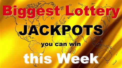 Biggest Lottery Jackpots This Week YouTube