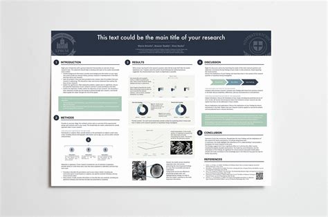 Academic Poster Template Powerpoint Layout for Scientific Conference Study Abstract Presentation ...