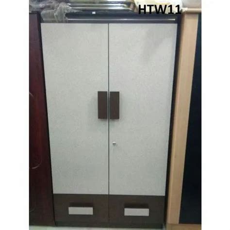 Wooden Plain Double Door Wardrobe For Home Model Name Number Htw