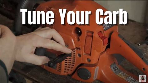 How To Adjust Tune A Chainsaw Carburettor For Beginners Husqvarna