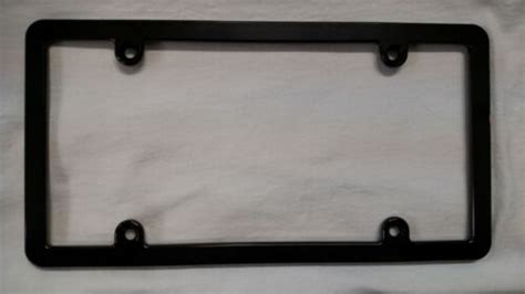 Black Slimline Hmc Billet Aluminum License Plate Frame Anodized Ebay