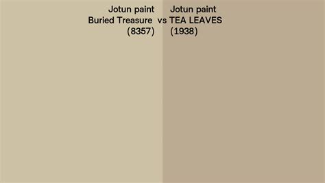 Jotun Paint Buried Treasure Vs Tea Leaves Side By Side Comparison