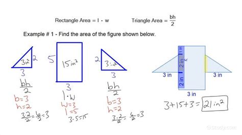 How To Find The Area Of A Figure Composed Of Rectangles And Triangles