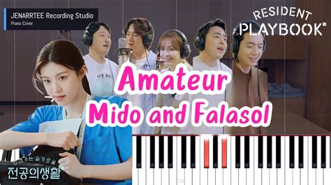 Mido And Falasol Amateur Resident Playbook OST Piano Tutorial YouTube