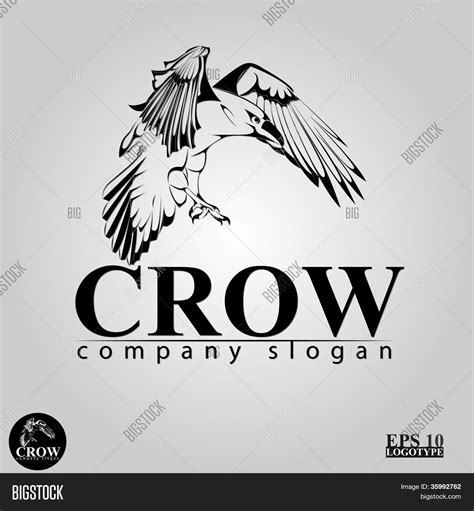 Crow Logo Vector & Photo (Free Trial) | Bigstock