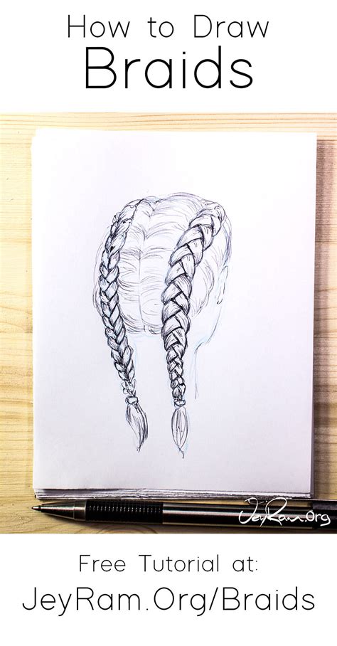 How To Draw Side Braids