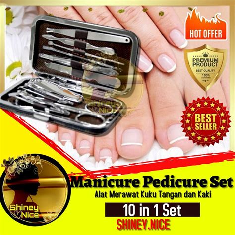 Jual Set Manicure Pedicure Menikur Pedikur Mani Pedi Set Isi 10 Anti