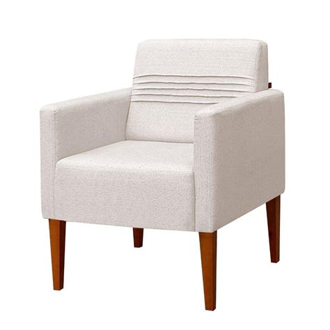 Poltrona Aila Linho Nude E P S Em Madeira Madeiramadeira